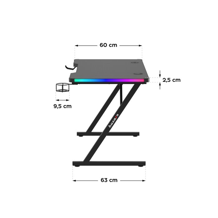 Huzaro Hero 2.5 RGB Gaming Desk
