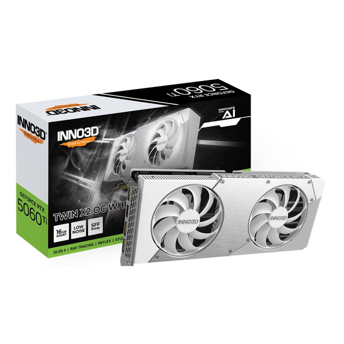 INNO3D Twin X2 GeForce RTX 5060 Ti OC 16 GB White