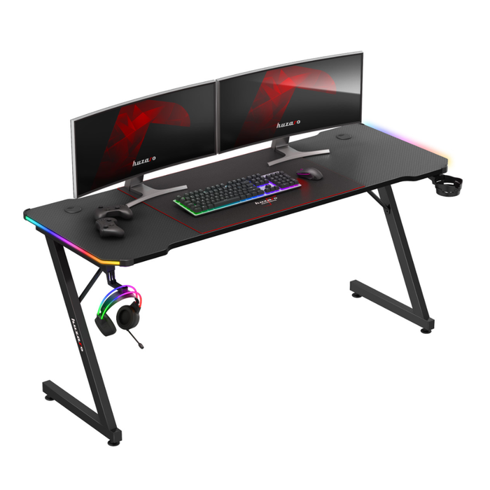 Huzaro Hero 4.8 RGB Gaming Desk Black