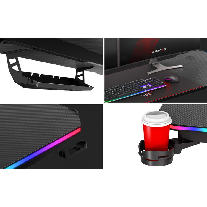 Huzaro Hero 4.8 RGB Gaming Desk Black