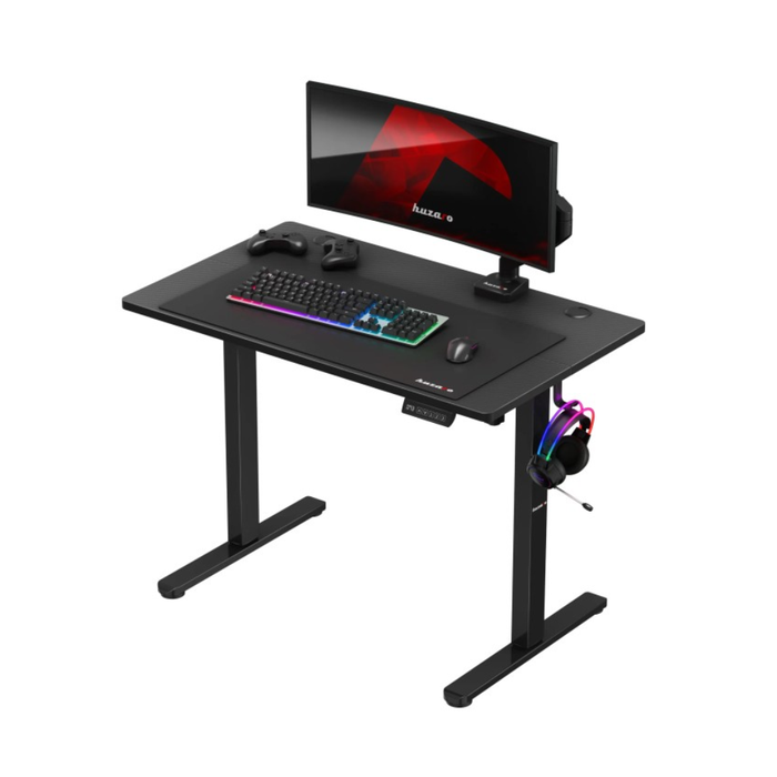Huzaro Hero 7.9 Electric Gaming Desk Black