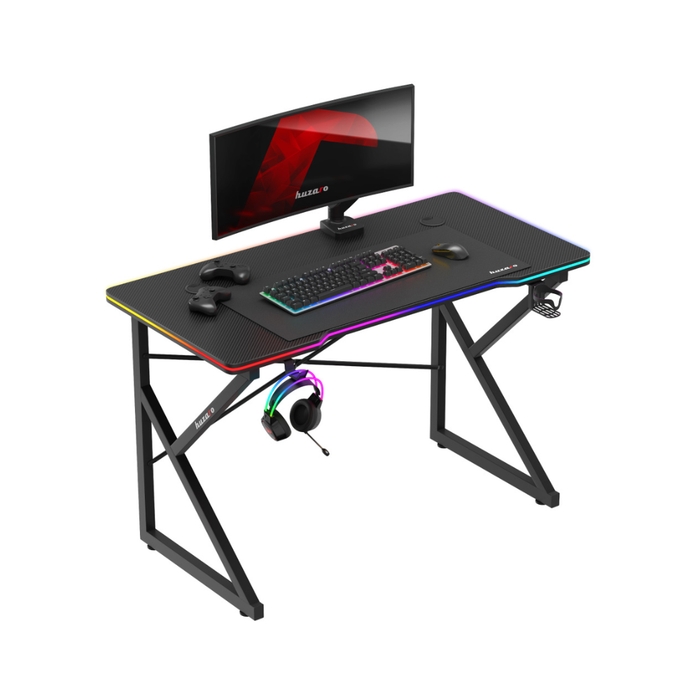 Huzaro Hero 1.7 RGB Gaming Desk Black