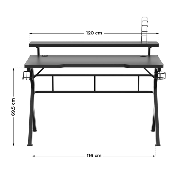 Huzaro Hero 5.0 RGB LED Gaming Desk