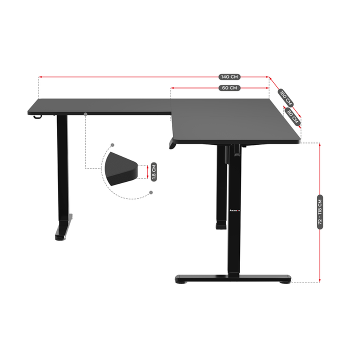 Huzaro Hero 9.5 Electric Gaming Desk
