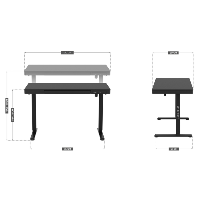Mark Adler Leader 8.2 Electric Desk Black