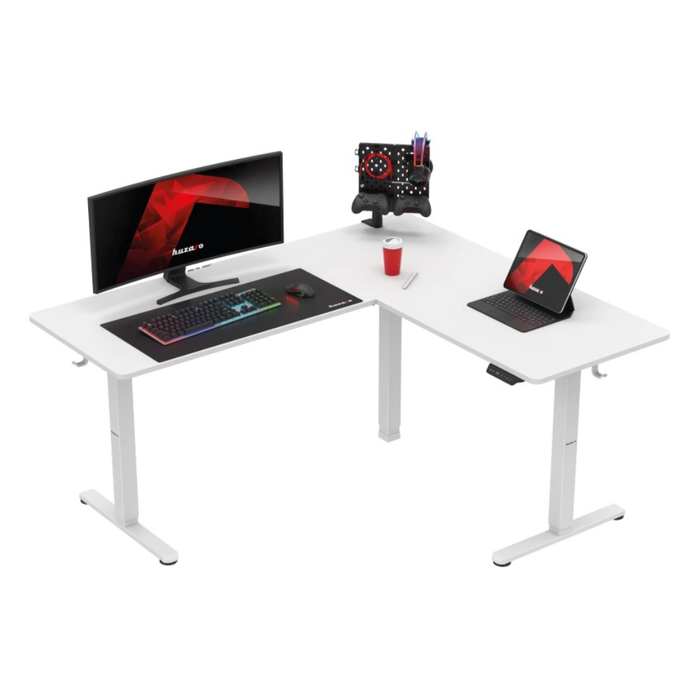 Huzaro Hero 9.5 Electric Gaming Desk White
