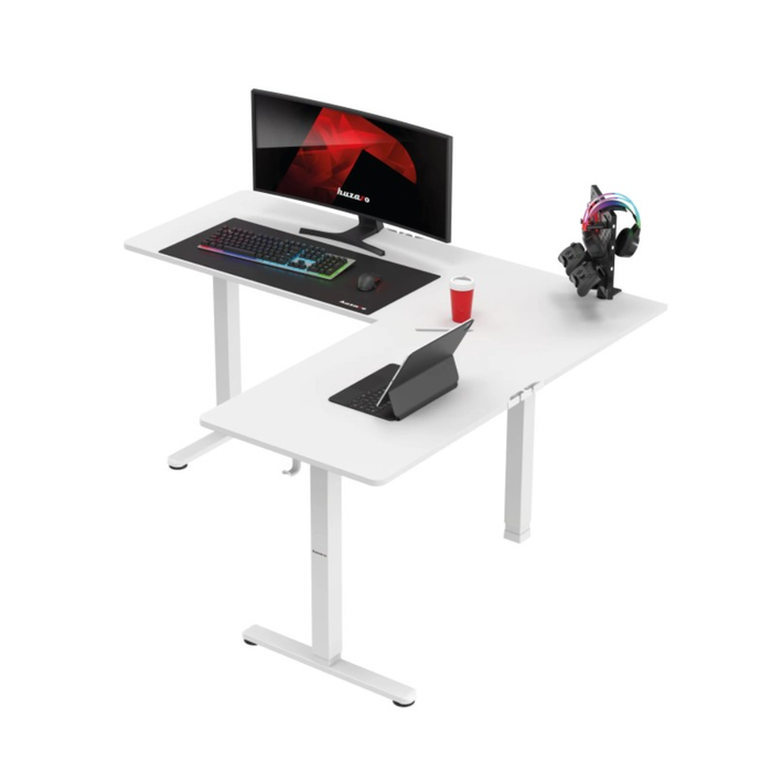 Huzaro Hero 9.5 Electric Gaming Desk White