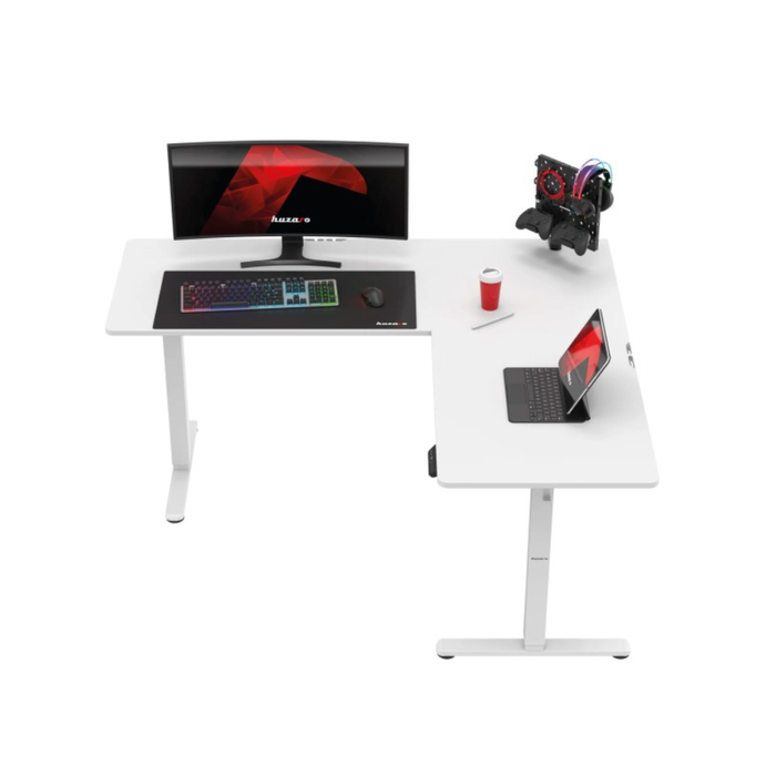 Huzaro Hero 9.5 Electric Gaming Desk White