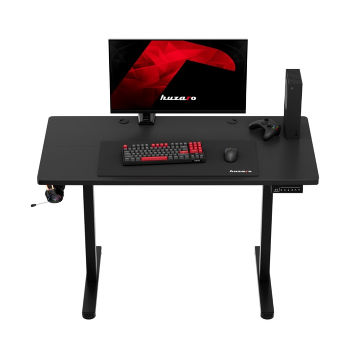 Huzaro Hero 8.1 Electric Gaming Desk Black