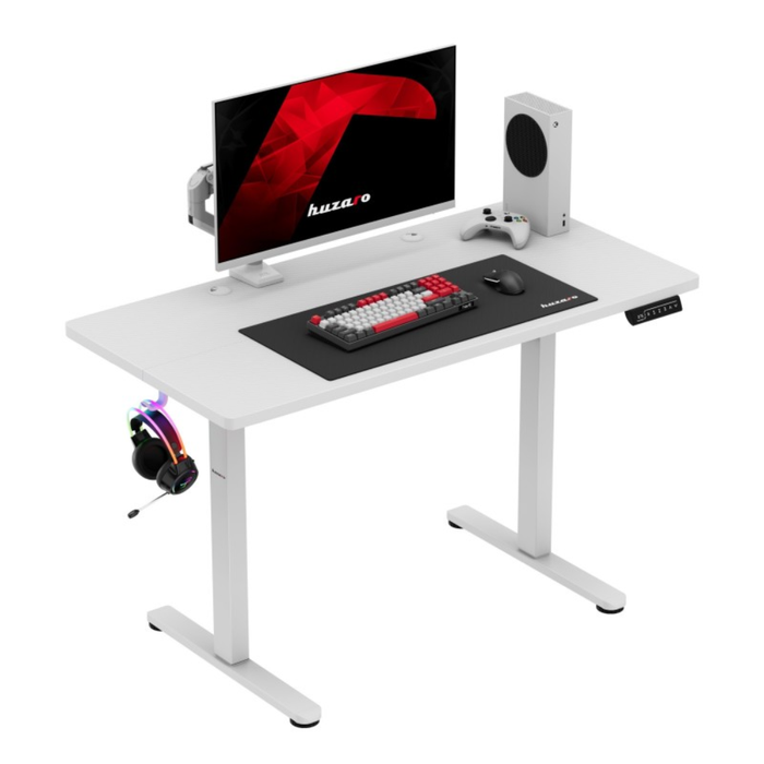 Huzaro Hero 8.1 Electric Gaming Desk White