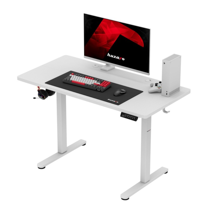 Huzaro Hero 8.1 Electric Gaming Desk White