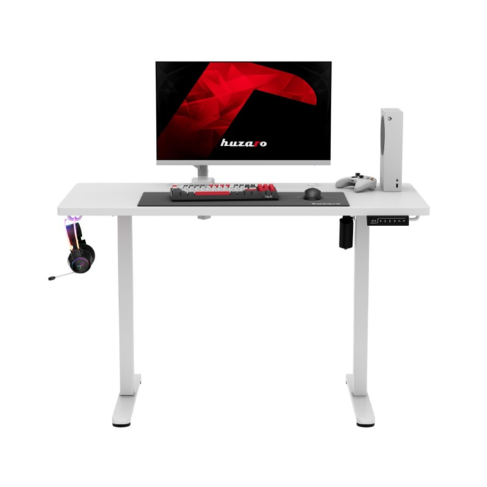 Huzaro Hero 8.1 Electric Gaming Desk White