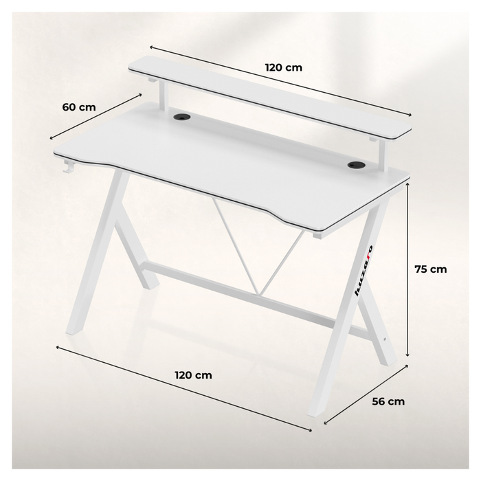 Huzaro Hero 1.9 Gaming Desk White