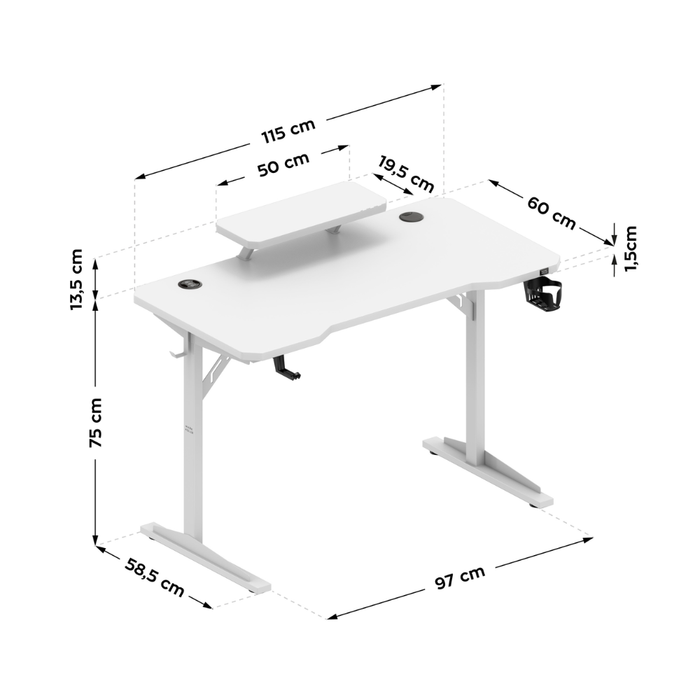 Mark Adler Leader 5.1 Desk White