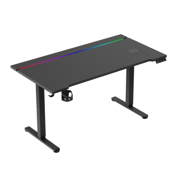 Huzaro Hero 8.7 RGB LED Electric Gaming Desk Black