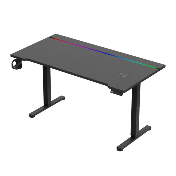 Huzaro Hero 8.7 RGB LED Electric Gaming Desk Black