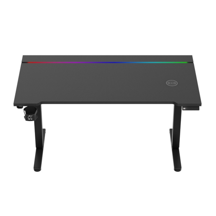 Huzaro Hero 8.7 RGB LED Electric Gaming Desk Black
