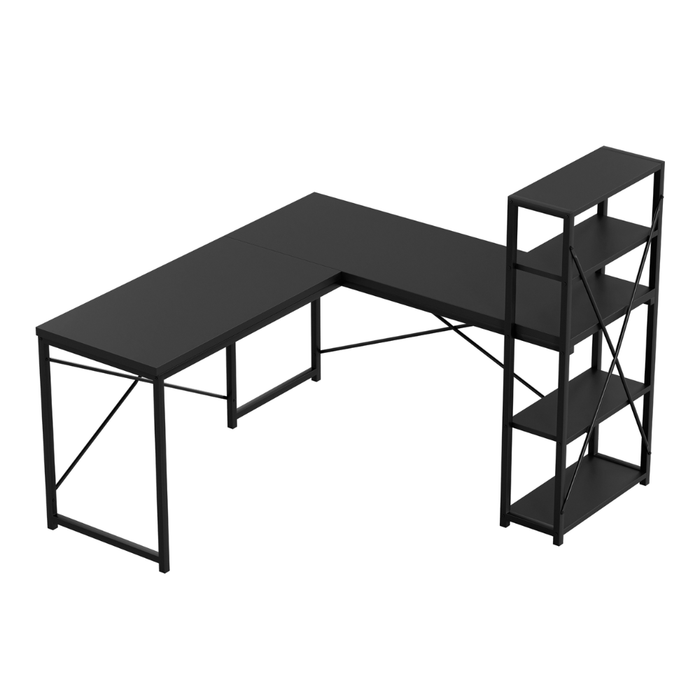 Mark Adler Leader 5.9 Desk With Shelves Black