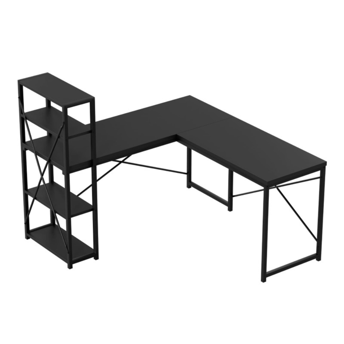 Mark Adler Leader 5.9 Desk With Shelves Black