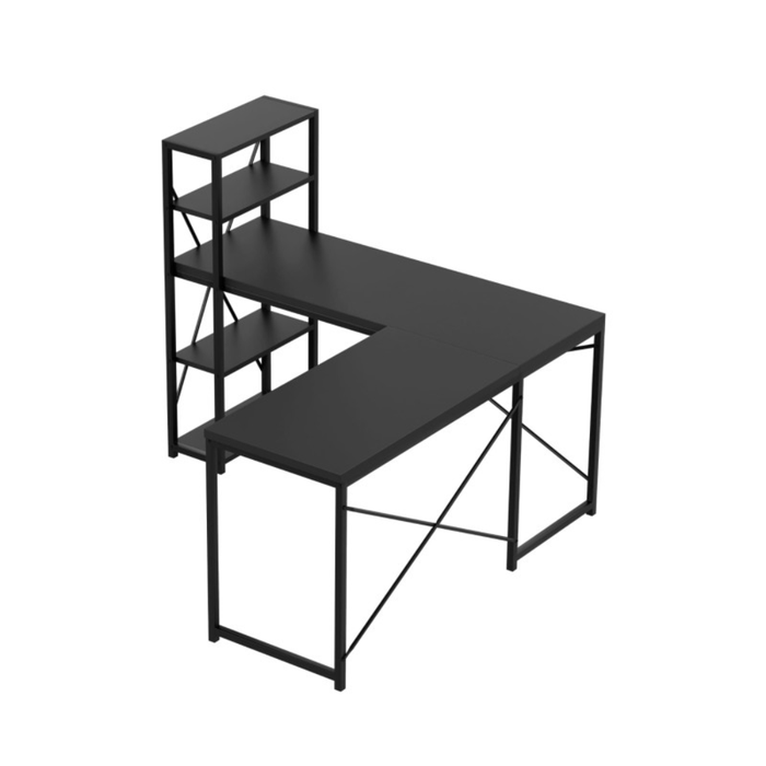 Mark Adler Leader 5.9 Desk With Shelves Black