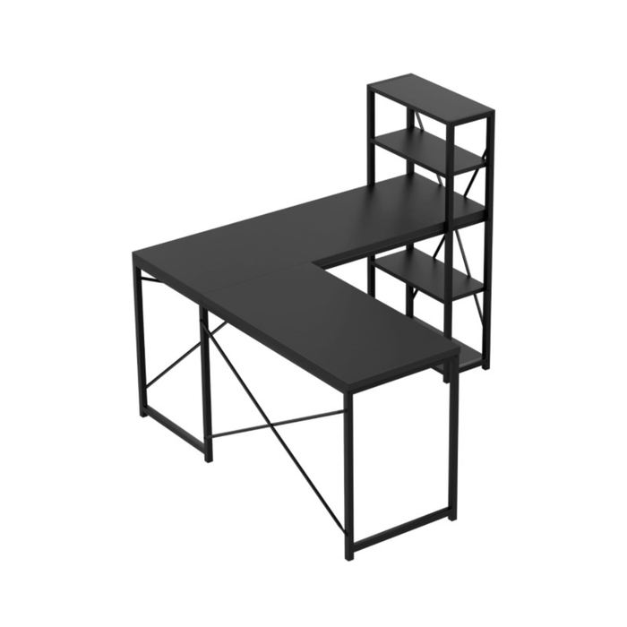 Mark Adler Leader 5.9 Desk With Shelves Black