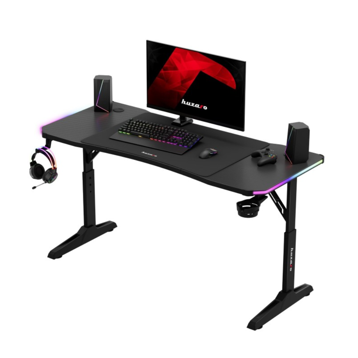 Huzaro Hero 3.6 RGB LED Gaming Desk Black