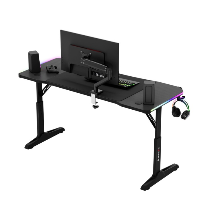 Huzaro Hero 3.6 RGB LED Gaming Desk Black