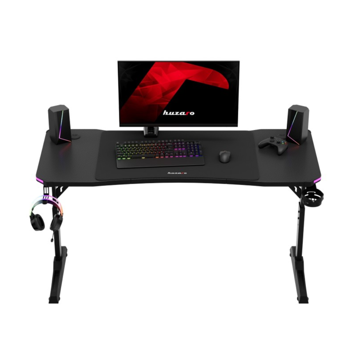 Huzaro Hero 3.6 RGB LED Gaming Desk Black