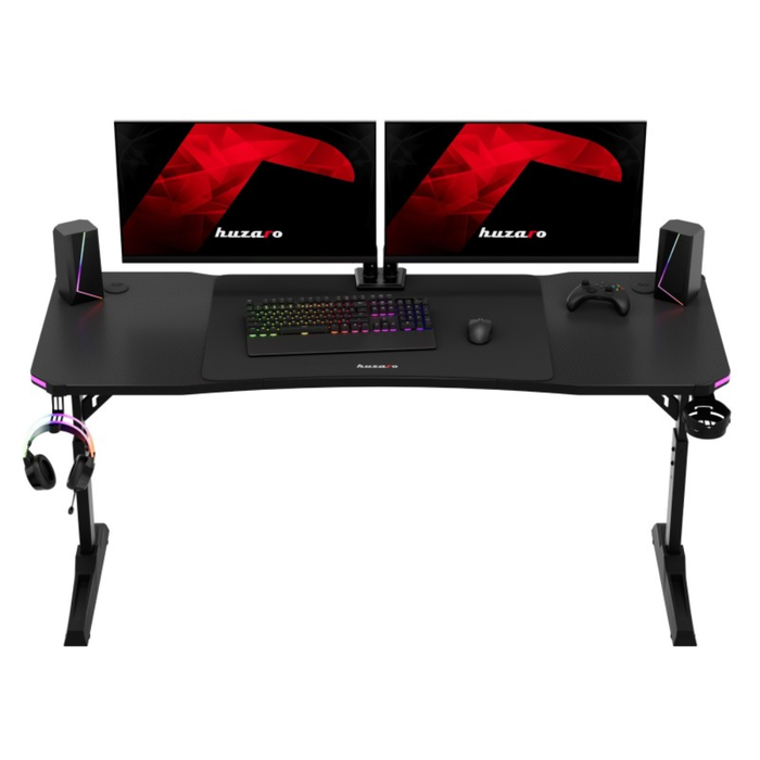 Huzaro Hero 4.6 RGB LED Gaming Desk Black