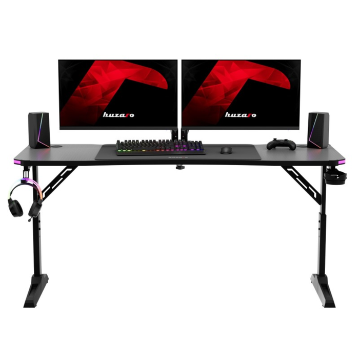 Huzaro Hero 4.6 RGB LED Gaming Desk Black