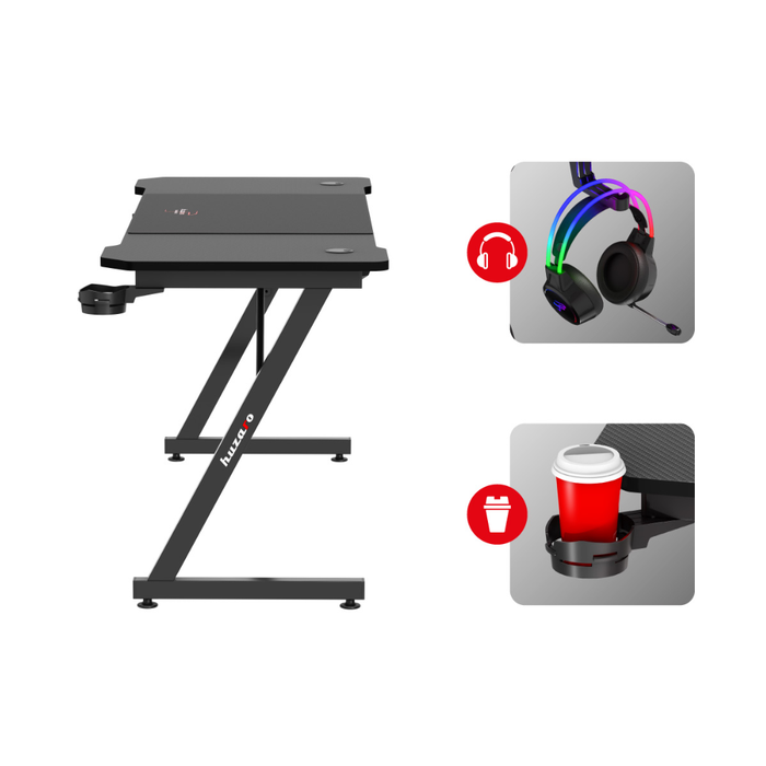 Huzaro Hero 4.8 Gaming Desk Black