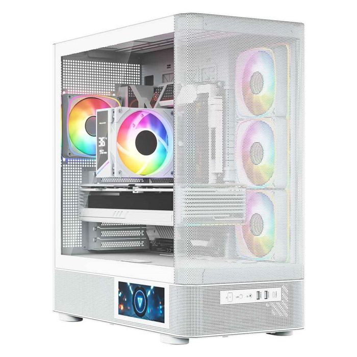 Modecom PC Case Volcano AQ400 ARGB Midi White