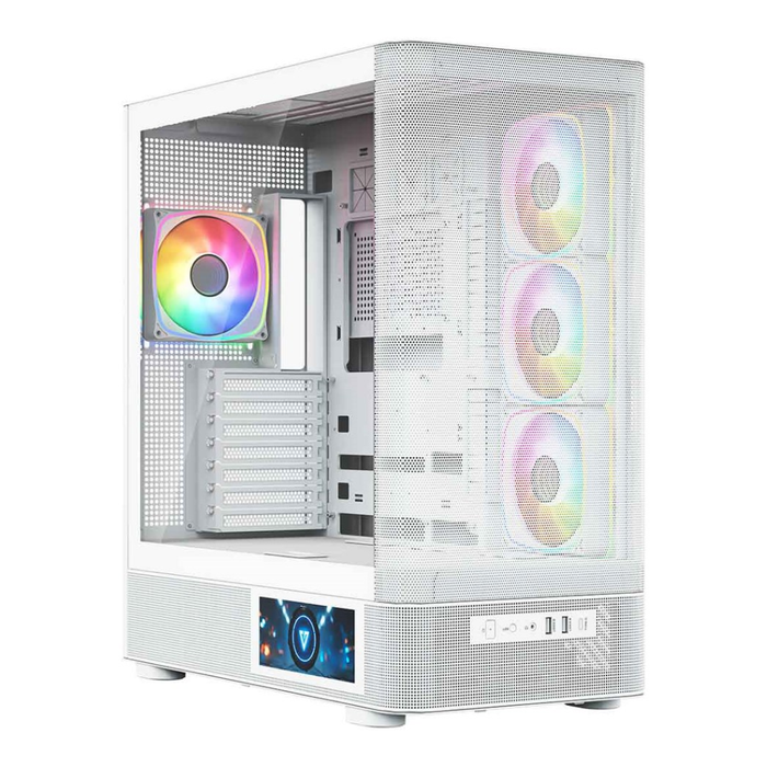 Modecom PC Case Volcano AQ400 ARGB Midi White