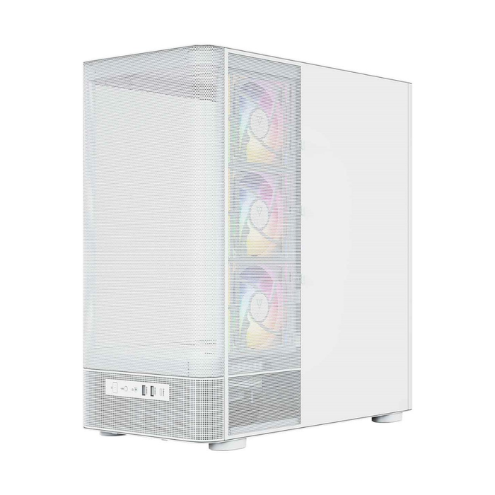 Modecom PC Case Volcano AQ400 ARGB Midi White