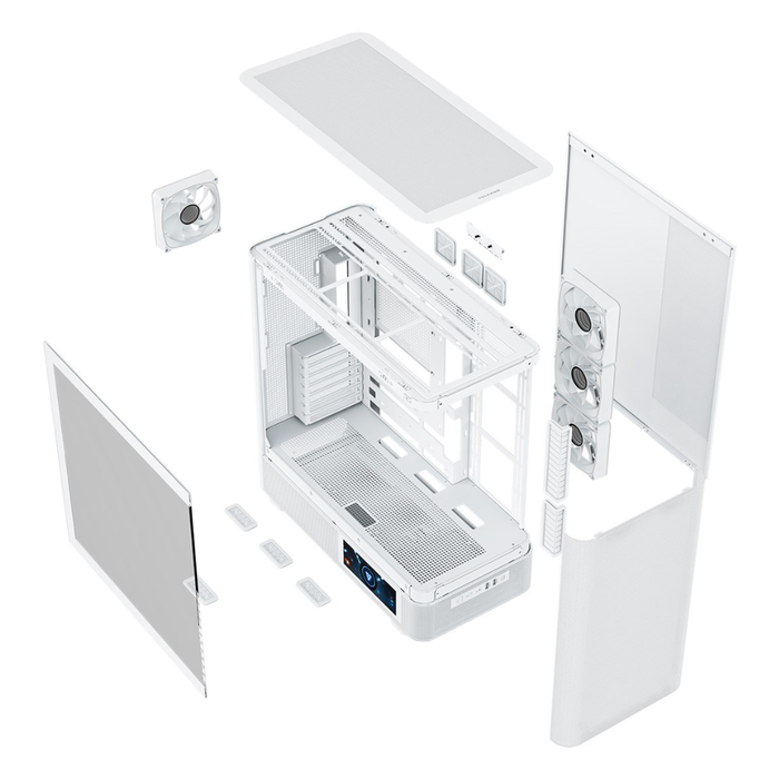 Modecom PC Case Volcano AQ400 ARGB Midi White