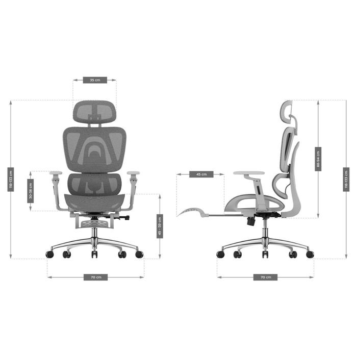 Mark Adler Expert 7.9 Ergonomic Chair Grey