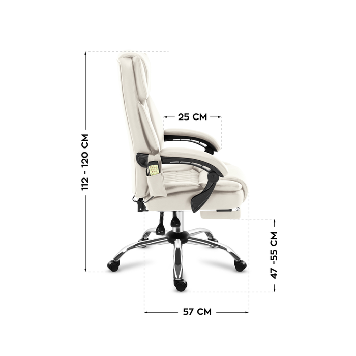 Mark Adler Boss 6.0 Massage Office Chair Beige