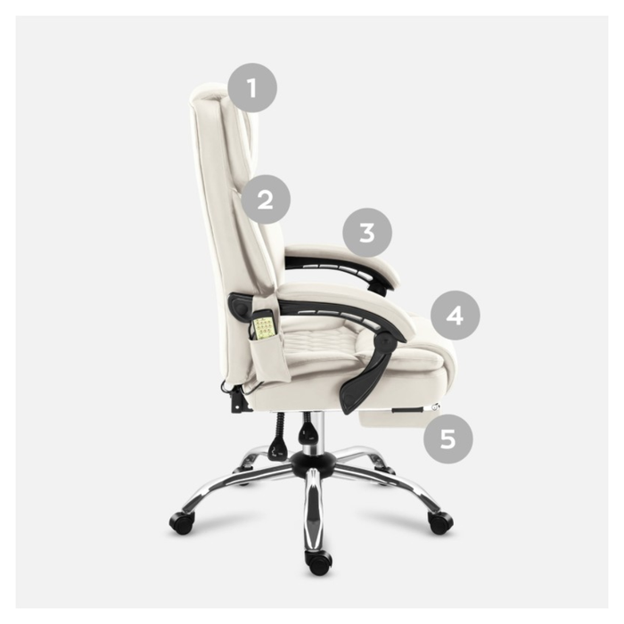 Mark Adler Boss 6.0 Massage Office Chair Beige