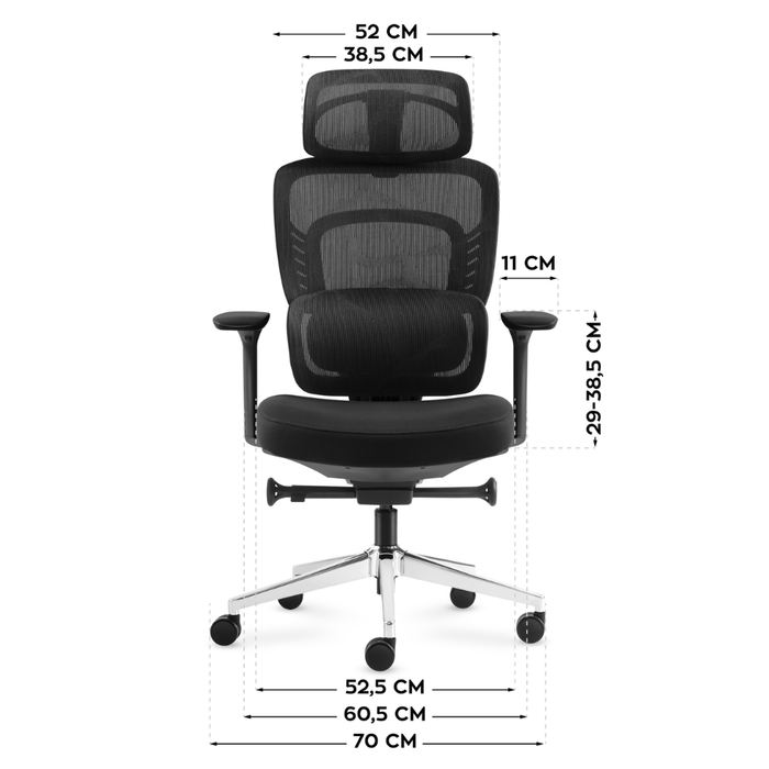Mark Adler Visioner 6.1 Black Massage Office Chair
