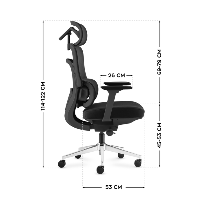 Mark Adler Visioner 6.1 Black Massage Office Chair