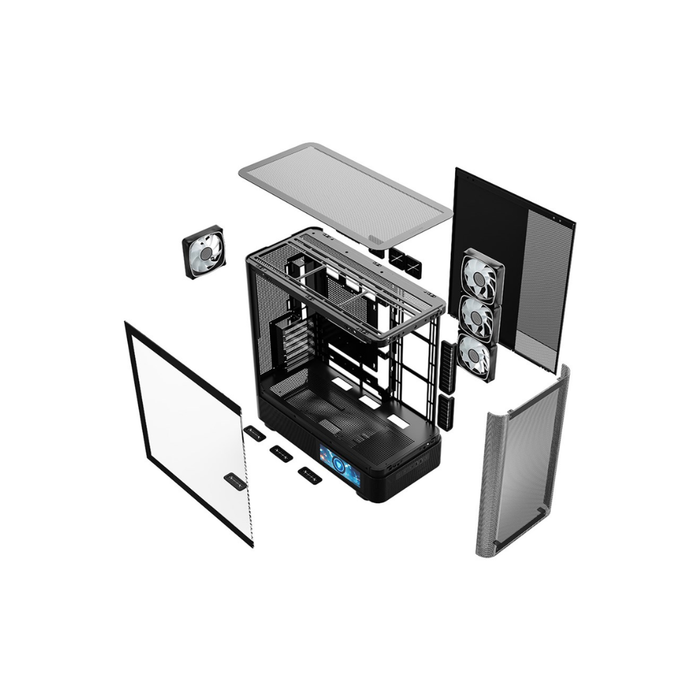 Modecom PC Case Volcano AQ400 ARGB Midi Black