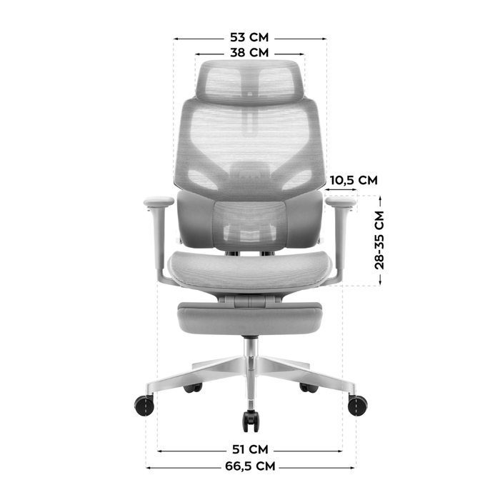 Mark Adler Expert 8.7 Ergonomic Office Chair Grey