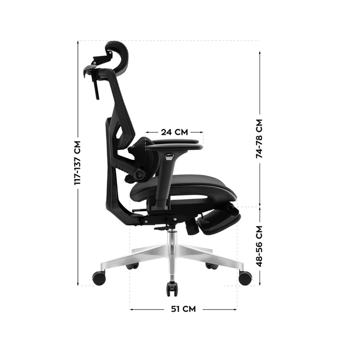Mark Adler Expert 8.7 Ergonomic Office Chair Black