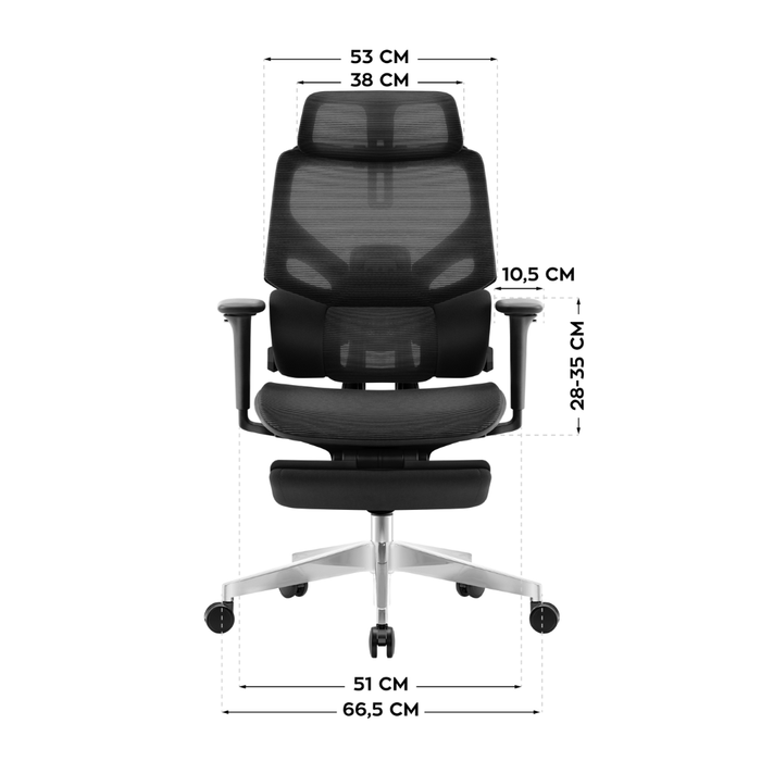 Mark Adler Expert 8.7 Ergonomic Office Chair Black