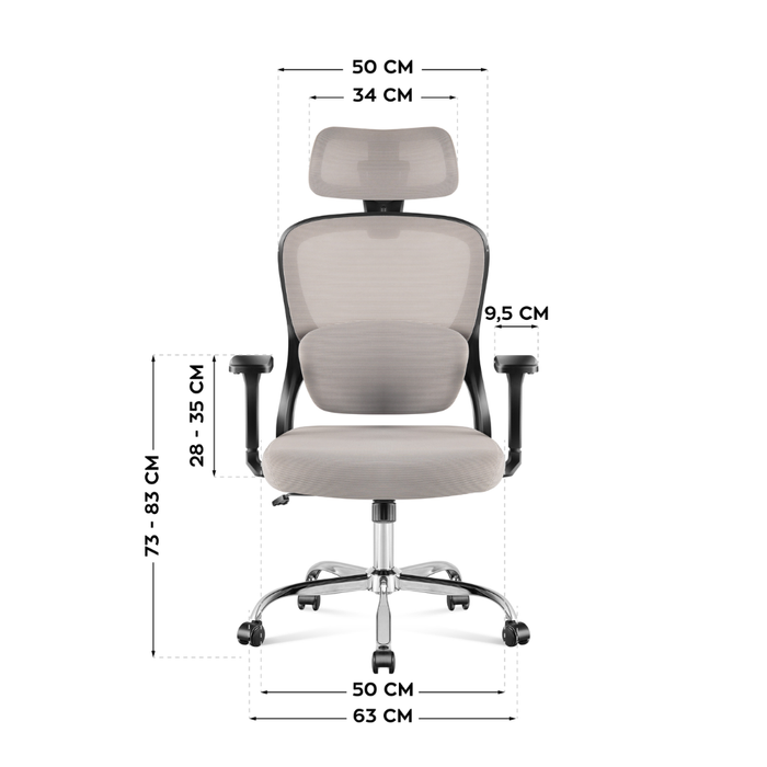 Mark Adler Manager 3.2 Ergonomic Office Chair Grey