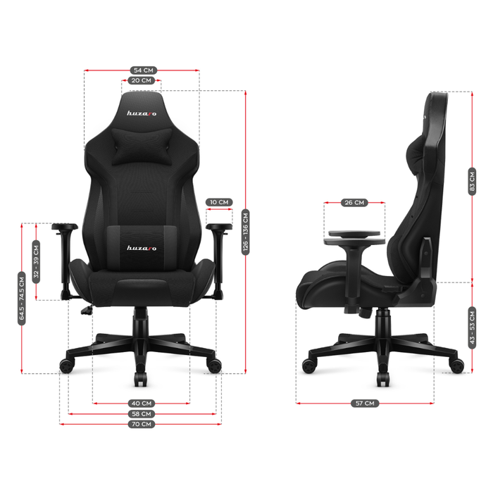 Huzaro Force 7.6 Gaming Chair Black