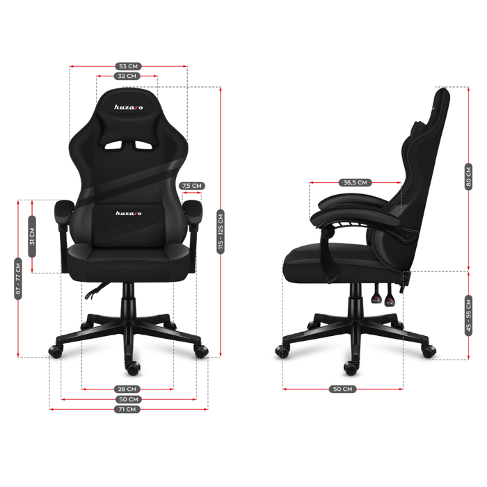 Huzaro Force 4.4 Gaming Chair Carbon