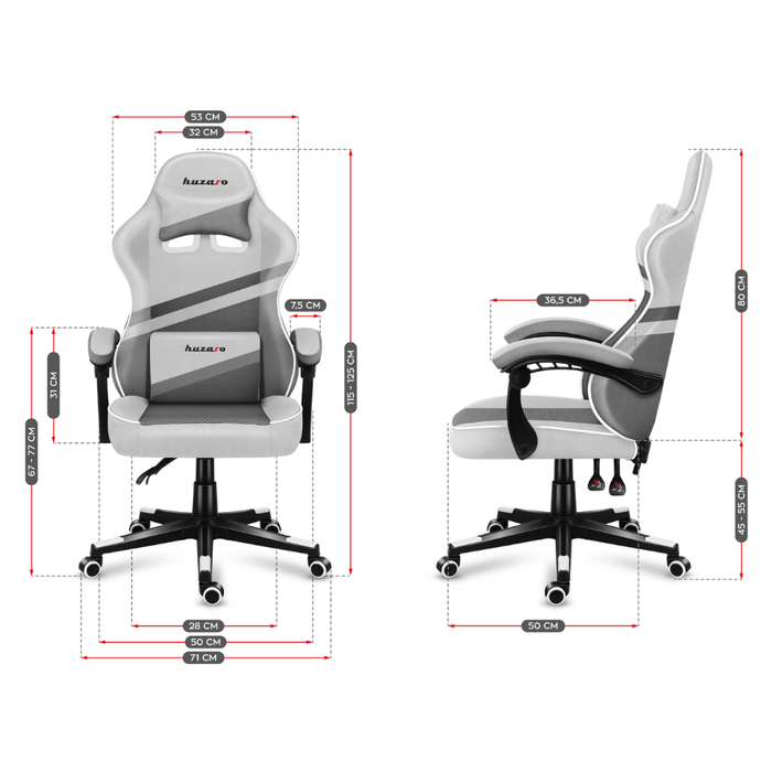 Huzaro Force 4.4 Mesh Gaming Chair White