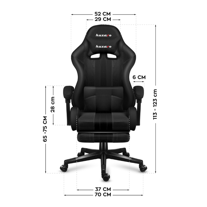 Huzaro Force 4.7 Mesh Gaming Chair Carbon