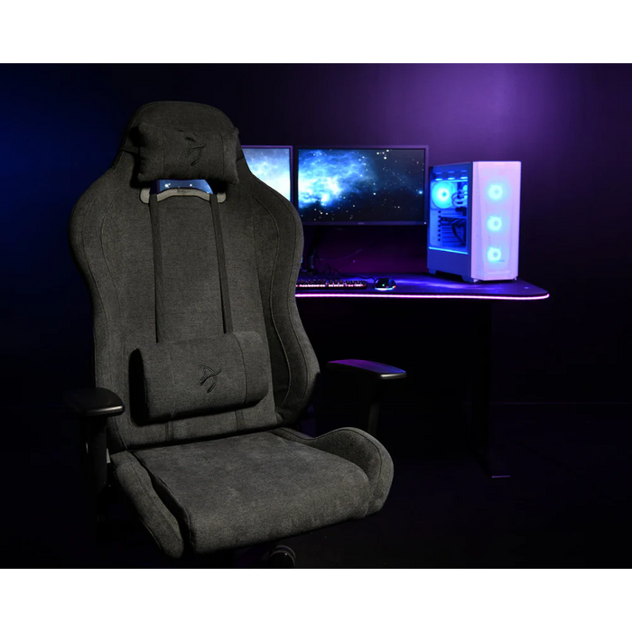 Arozzi Torretta Soft Fabric Gaming Chair Dark Grey